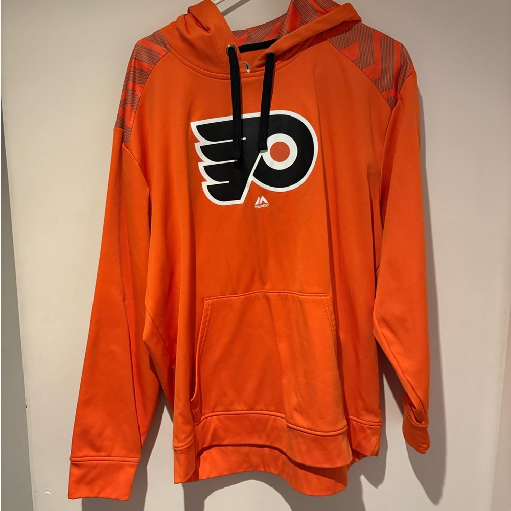 Flyers Men's Bright Orange Hoodie